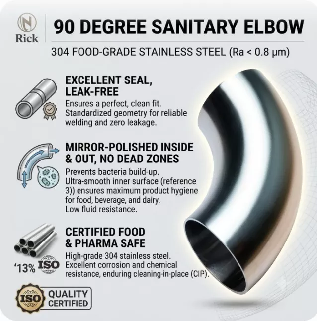 90° Sanitary Elbow