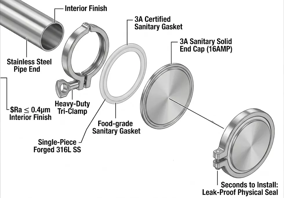 Tri-Clamp Blind Cap