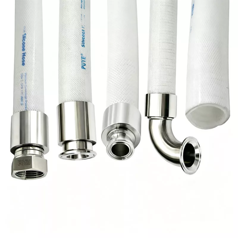 Raccordo per tubo flessibile Tri Clamp e crimpatura
